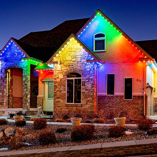 Decorative lights on a house, UNLIMITED CONFIGURATIONS